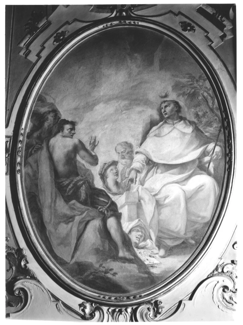 San Vincenzo Ferrer resuscita un fanciullo che era caduto da un muro - Bergamo